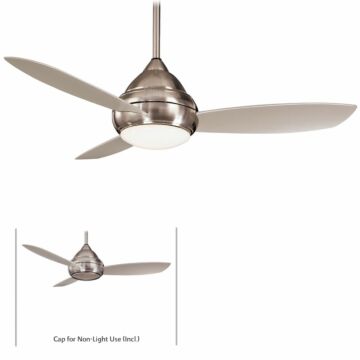Concept L Wet 58" Led 58"Ceiling Fan in Brushed Nickel Wet by Minka Aire