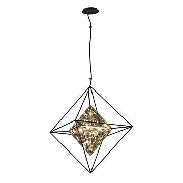 Epic Four Light Chandelier in Textured Iron by Troy Lighting
