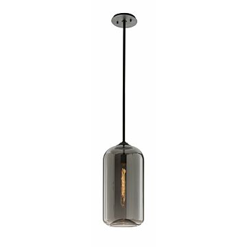 Troy District 21 Inch Pendant Light in Satin Black