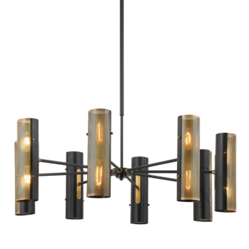 Mikka 16 Light Chandelier in Patina Brass by Troy Lighting