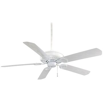 Sundowner 54" Ceiling Fan in White by Minka Aire