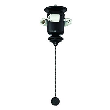  Fitters Ceiling Fan Light Kit in Black