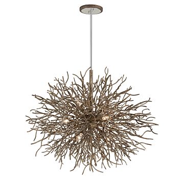 Sierra Nine Light Chandelier in Vienna Bronze by Troy Lighting