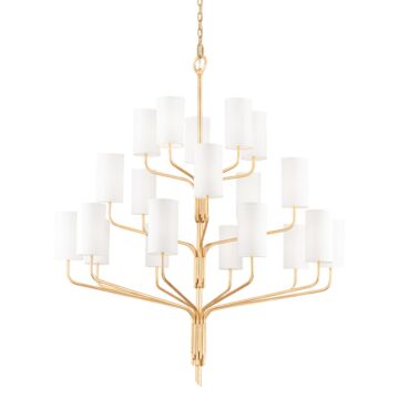 Juniper 20 Light Chandelier in Gold Leaf by Troy Lighting