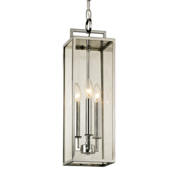 Beckham Three Light Hanger in Polished Stainless by Troy Lighting