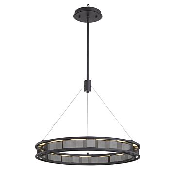 Fuze LED Pendant in Soft Off Black by Troy Lighting