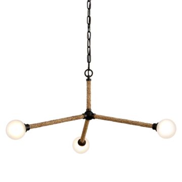 Nomad 3-Light LED Chandelier in Classic Bronze