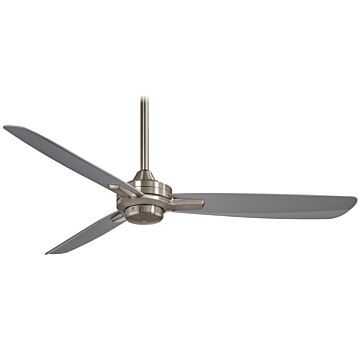 Rudolph 52"Ceiling Fan in Brushed Nickel W Silver by Minka Aire
