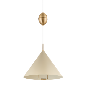 Fontana One Light Pendant in Patina Brass by Troy Lighting