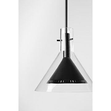 Atticus One Light Pendant in Soft Black by Troy Lighting