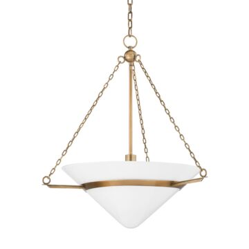 Amador One Light Pendant in Patina Brass by Troy Lighting