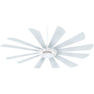 Minka Aire Contemporary 65 Inch Indoor/Outdoor Ceiling Fan in Textured White