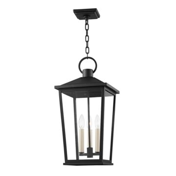 Soren Three Light Outdoor Lantern in Textured Black by Troy Lighting