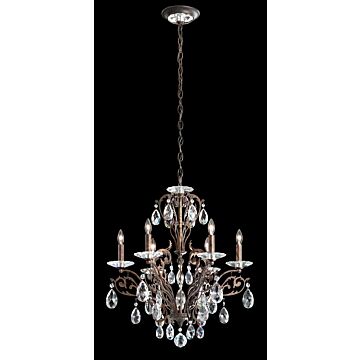 Filigrae Six Light Chandelier in Heirloom Gold by Schonbek