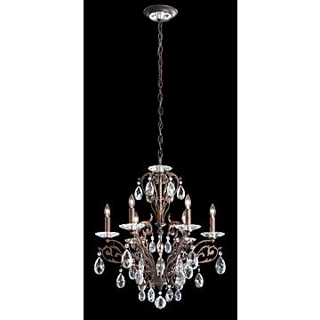 Filigrae Six Light Chandelier in Heirloom Bronze by Schonbek