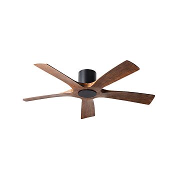 Aviator 5 54" Ceiling Fan in Matte Black with Distressed Koa