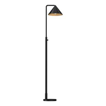 Remy One Light Floor Lamp in Matte Black by Alora