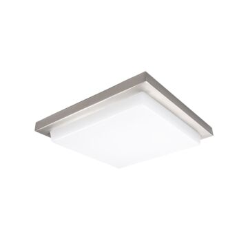 Metro 1-Light LED Flush Mount Ceiling Light in Brushed Nickel