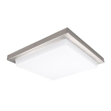 Metro 1-Light LED Flush Mount Ceiling Light in Brushed Nickel