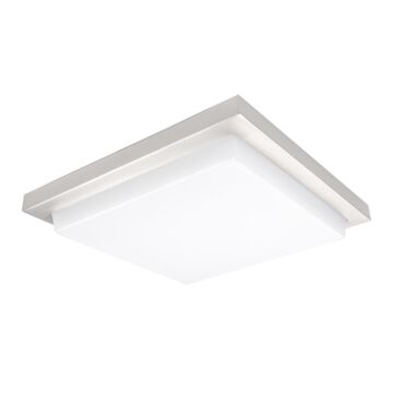 Metro 1-Light LED Flush Mount Ceiling Light in Chrome