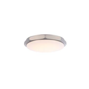 Grommet 1-Light LED Flush Mount Ceiling Light in Brushed Nickel