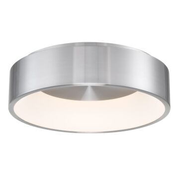 Corso 1-Light LED Flush Mount Ceiling Light in Brushed Aluminum