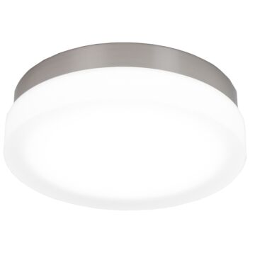 Slice 1-Light LED Flush Mount Ceiling Light in Brushed Nickel
