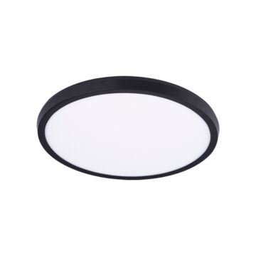 Argo 1-Light LED Flush Mount Ceiling Light in Black