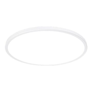 Geos 1-Light LED Flush Mount Ceiling Light in White