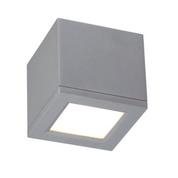 Rubix 1-Light LED Flush Mount Ceiling Light in Graphite