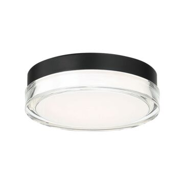 Dot 1-Light LED Flush Mount Ceiling Light in Black
