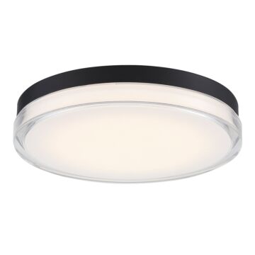 Dot 1-Light LED Flush Mount Ceiling Light in Black
