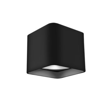 Falco LED Flush Mount in Black by Kuzco Lighting