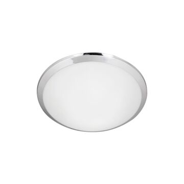 Malta LED Flush Mount in Chrome by Kuzco Lighting