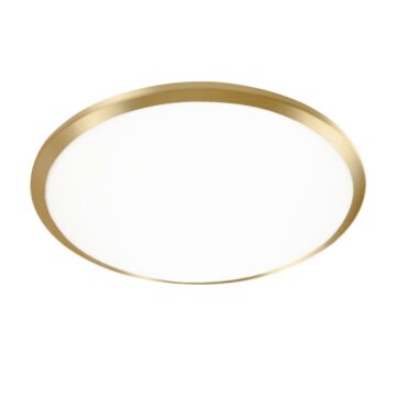 Malta LED Flush Mount in Brushed Gold by Kuzco Lighting