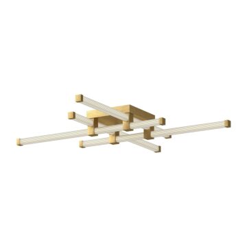 Blade LED Flush Mount in Brushed Gold by Kuzco Lighting