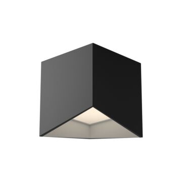Cubix LED Flush Mount in BlackWhite by Kuzco Lighting