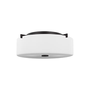 Sunset Drive 2-Light Flush Mount Ceiling Light in Oil Rubbed Bronze