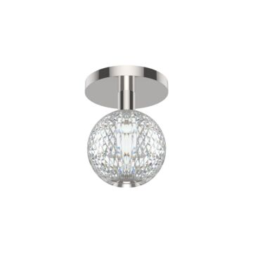 Marni LED Flush Mount in Polished Nickel by Alora