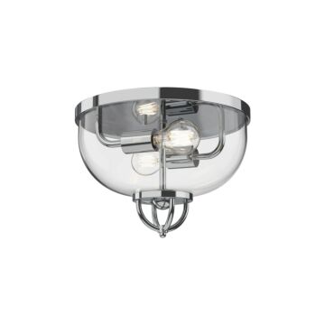 Lancaster Two Light Flush Mount in Chrome by Alora