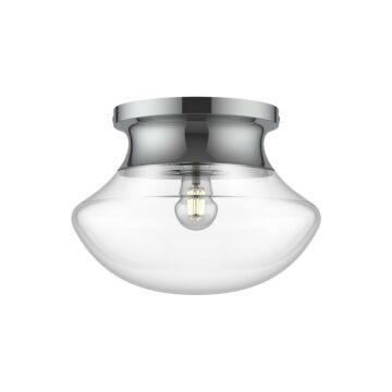 Marcel One Light Flush Mount in Chrome by Alora