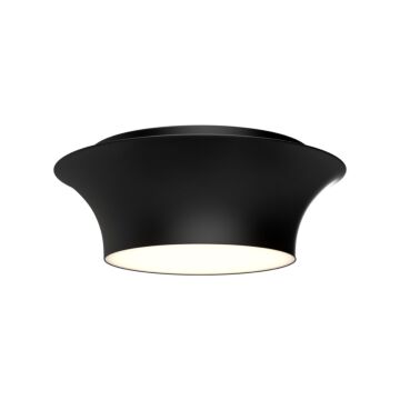 Emiko Two Light Flush Mount in Matte Black by Alora