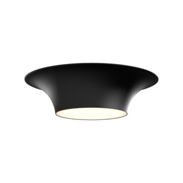 Emiko Two Light Flush Mount in Matte Black by Alora