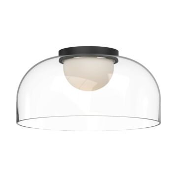 Cedar LED Flush Mount in BlackClear by Kuzco Lighting