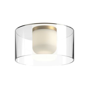 Birch LED Flush Mount in Brushed GoldClear by Kuzco Lighting