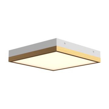 Sydney LED Flush Mount in Aged Gold White by Alora