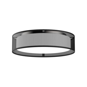Dalton LED Flush Mount in Black Organza