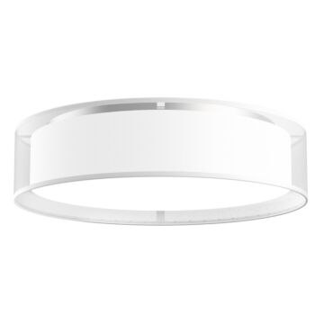 Dalton LED Flush Mount in White Organza by Kuzco Lighting