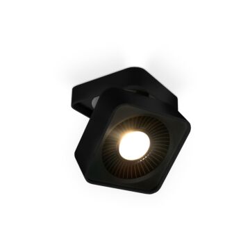 Solo LED Flush Mount in Black by Kuzco Lighting
