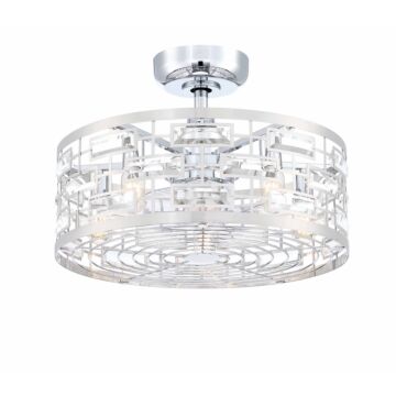 Klout 5-Light 22" Ceiling Fan in Chrome